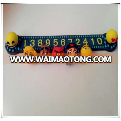 Fashionable OEM custom temporary car parking card, phone number plate,car number plate